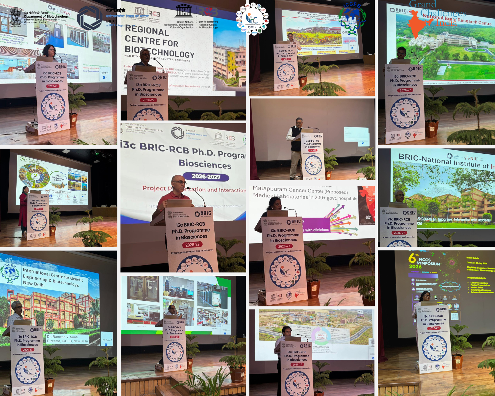 i3c RCB-BRIC PhD Programme in Biosciences 2026-2027 – Project Presentations and Interaction with Students